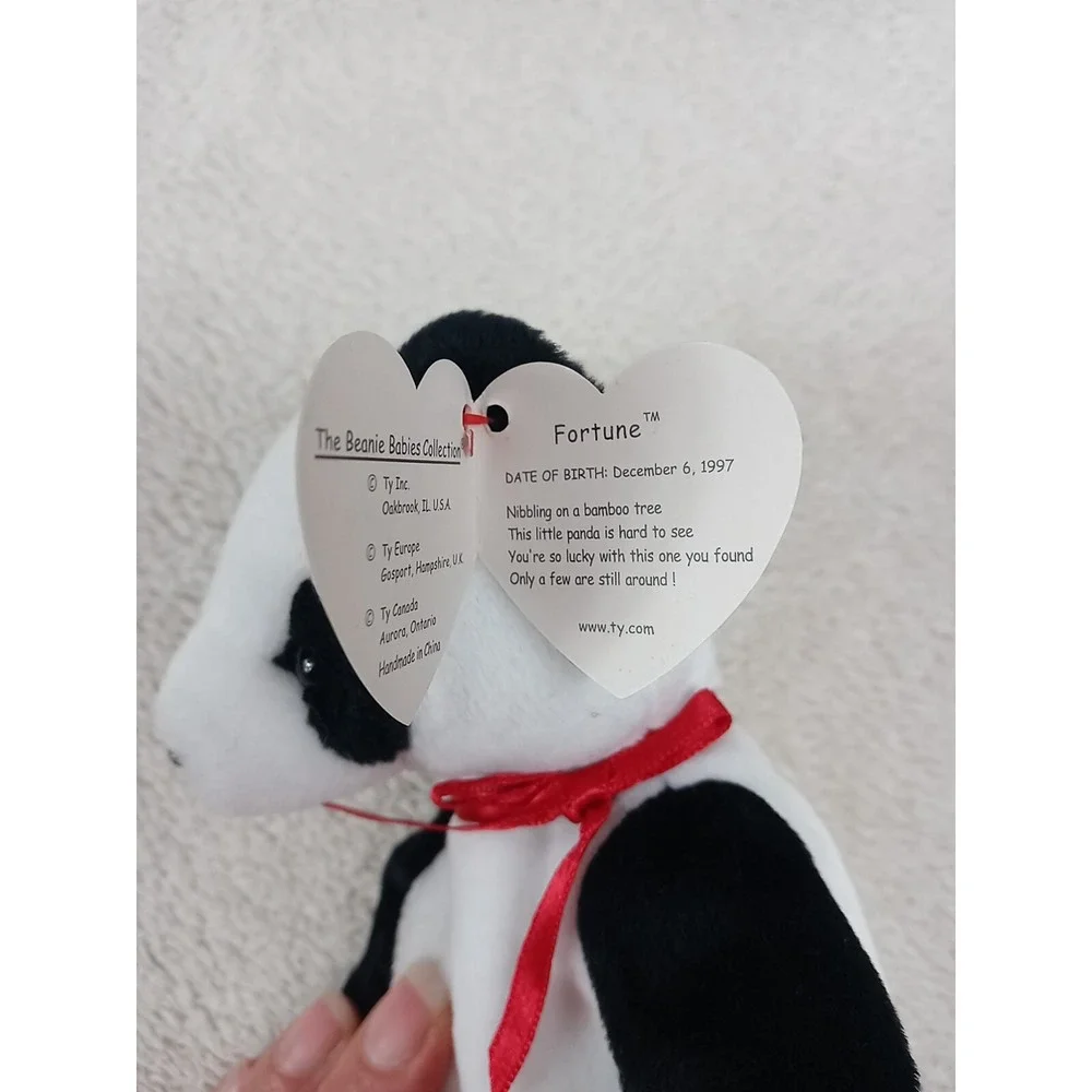 Ty‎ Beanie Baby Fortune The Panda Bear 1997 Panda Bean Bag Plush Stuffed Animal